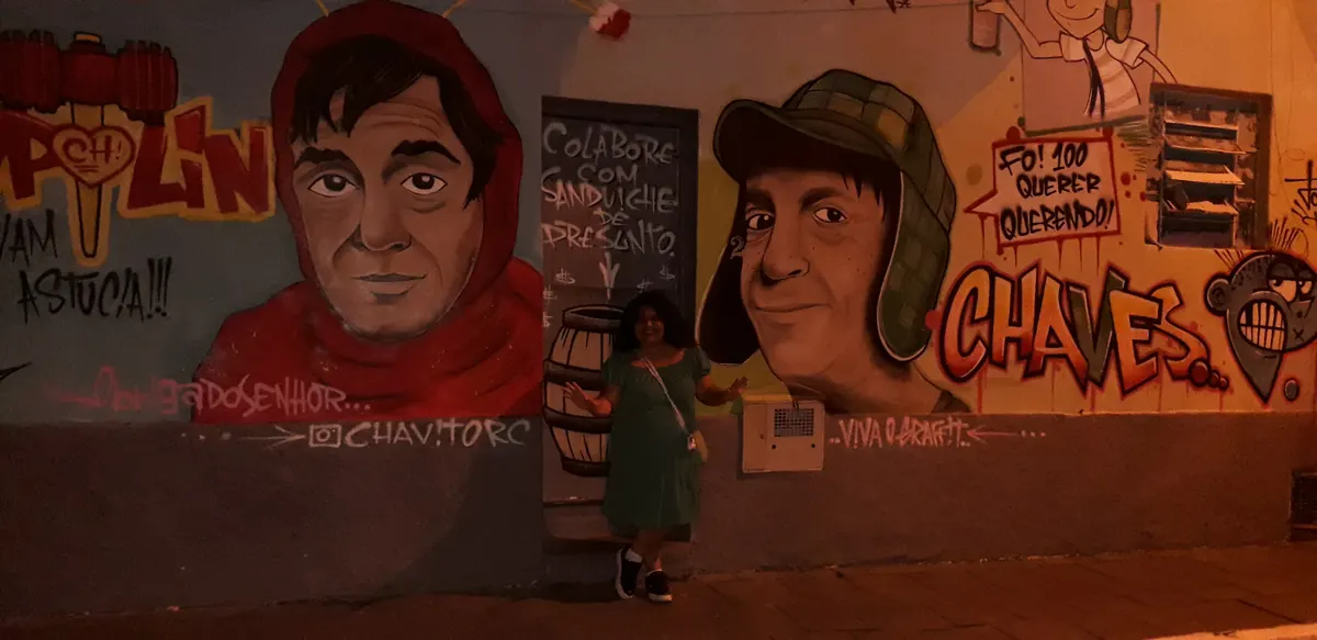 Grafiti de Chaves en Brasil el legado cultural de Chespirito y Carlos Villagrán