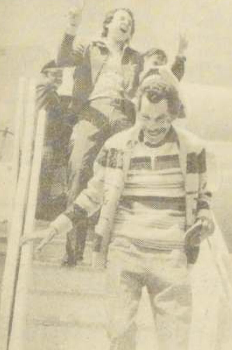 Quico junto a Don Ramón en una imagen de 1977